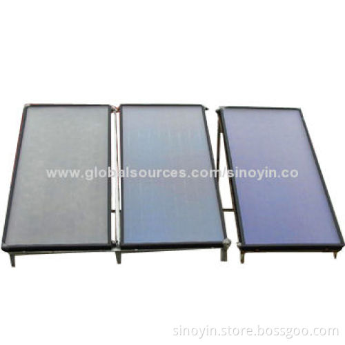 Flat Panel Solar Collector with Copper Tube, Blue Titanium Absorber, Anti-freeze Design, Long Life